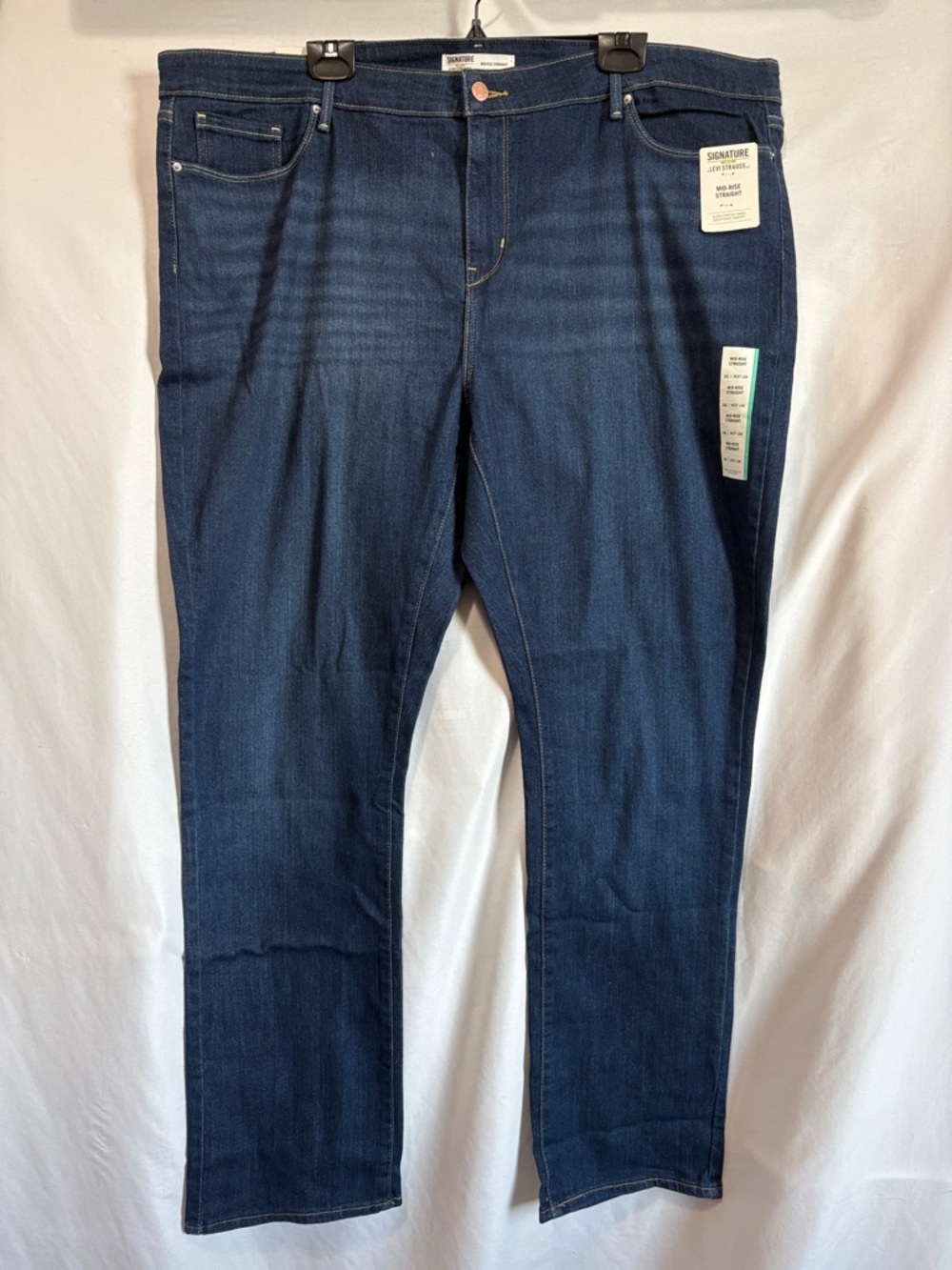 Signature by Levi Strauss Indigo Straight Jeans